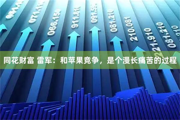 同花财富 雷军：和苹果竞争，是个漫长痛苦的过程