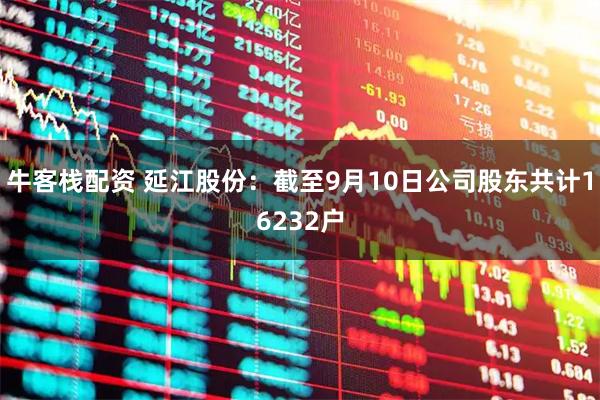 牛客栈配资 延江股份：截至9月10日公司股东共计16232户