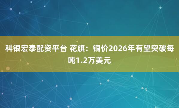 科银宏泰配资平台 花旗：铜价2026年有望突破每吨1.2万美元